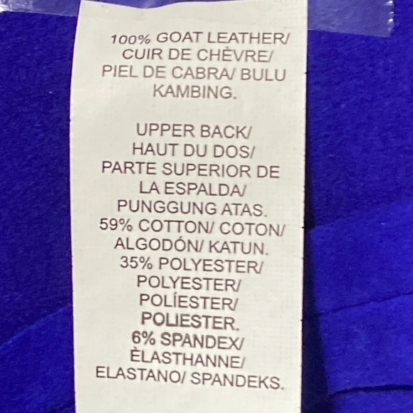 Lucky Brand Cobalt Blue Goat Leather Suede Dress Size M - Picture 9 of 10